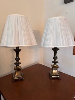 brass lamps