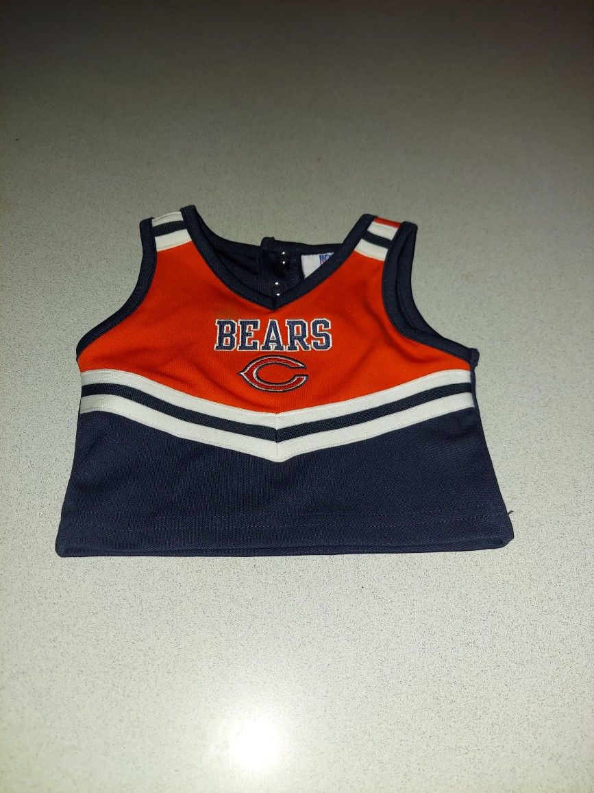 3/6 MONTH CHICAGO BEARS TOP WITH SEWN ON LETTERS AND LOGO