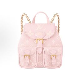 LOUIS VUITTON BACKUP Letter Embossed Magnetic Buckle Flip Open and Closkin Backpack Women's(p287)28