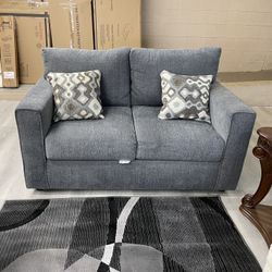 GRAY LOVESEAT