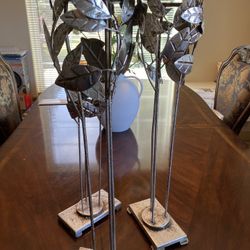 Beautiful Set Of metal  Candle Holders 