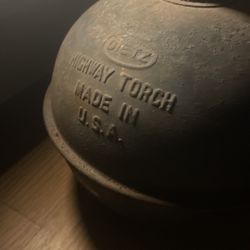 antique highway torch vintage