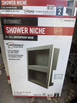 Everbilt EVB1220N 21-1/4in x 13 1/4in 3 1/2in Adjustable Shower Niche