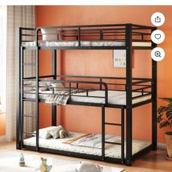 Triple Bunk Bed Twin Size 