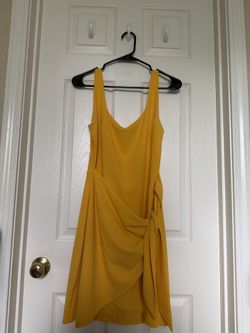 Yellow Wrap Dress
