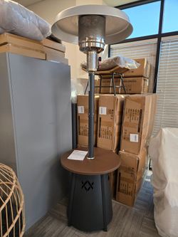 Outdoor Patio Heater with Side Table