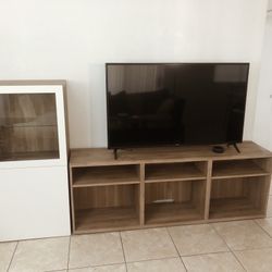 BESTÅ TV storage combination/glass doors