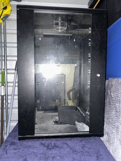 IT Server Rack Network Cabinet – Enclosed with Glass Door & Fan