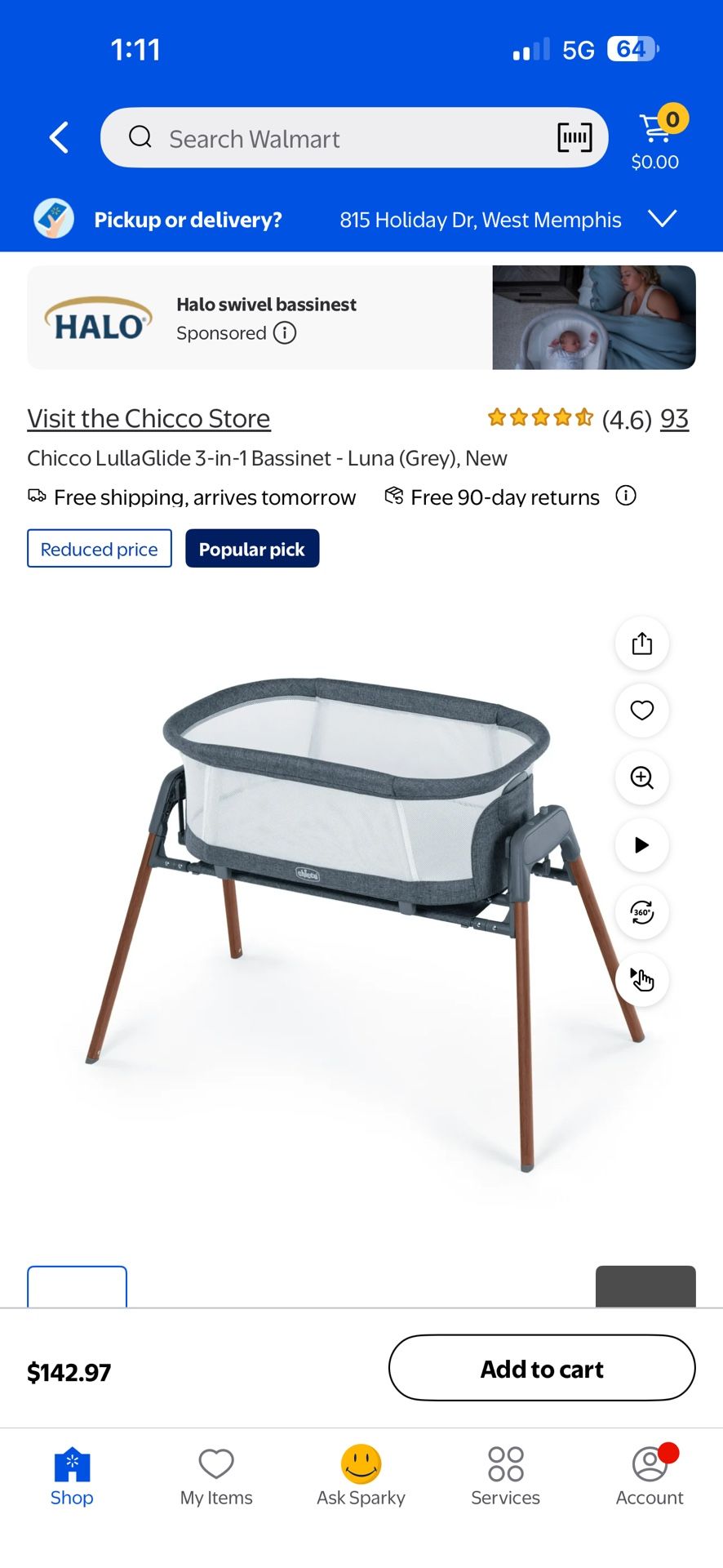 Chicco Bassinet