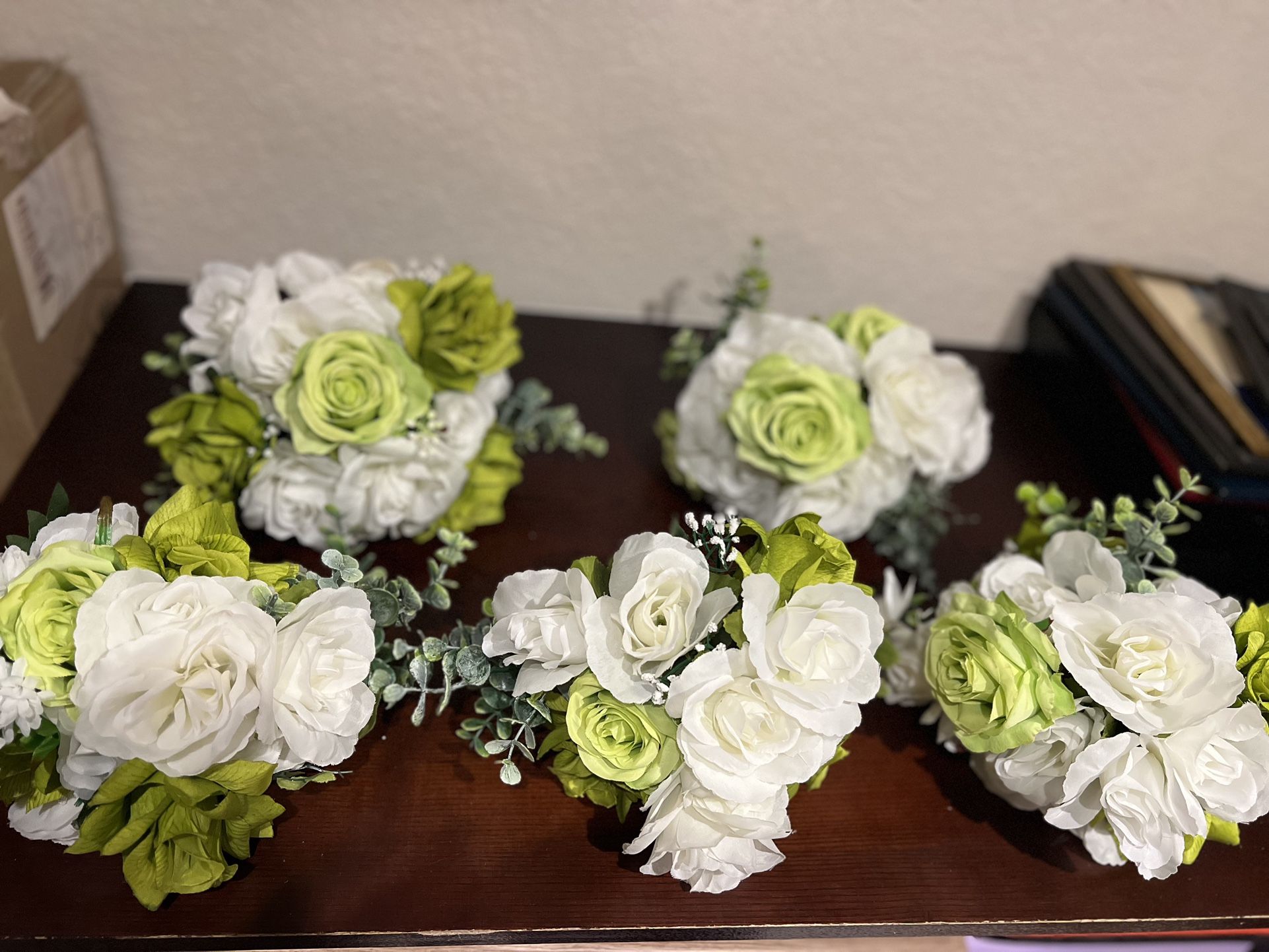 Green & White Bouquets