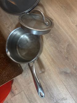Stainless Steel Saucepan with Lid 7”x3”