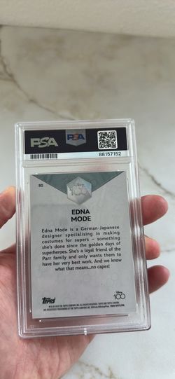2023 Disney 100 chrome Edna mode gold wave numbered 48/50 psa 9
