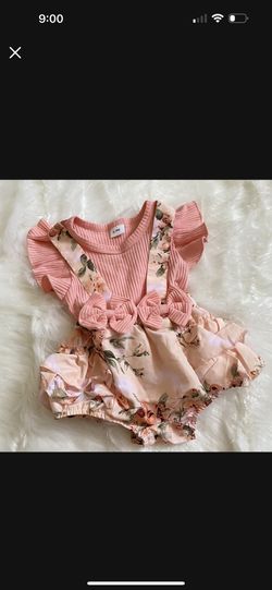 6-9M Infant Outfit W/ Matching Bow