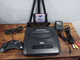 SEGA Genesis Console Model 2 MK-1631 Bundle + Shinning Force (Repro) ■Retro