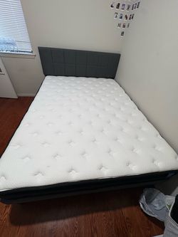 Queen Bed Frame + Mattress