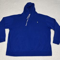 Polo Ralph Lauren Men Blue Pile Fleece Hoodie 