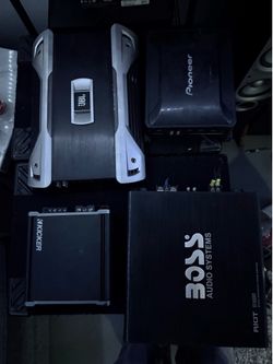 Car amps and subwoofers