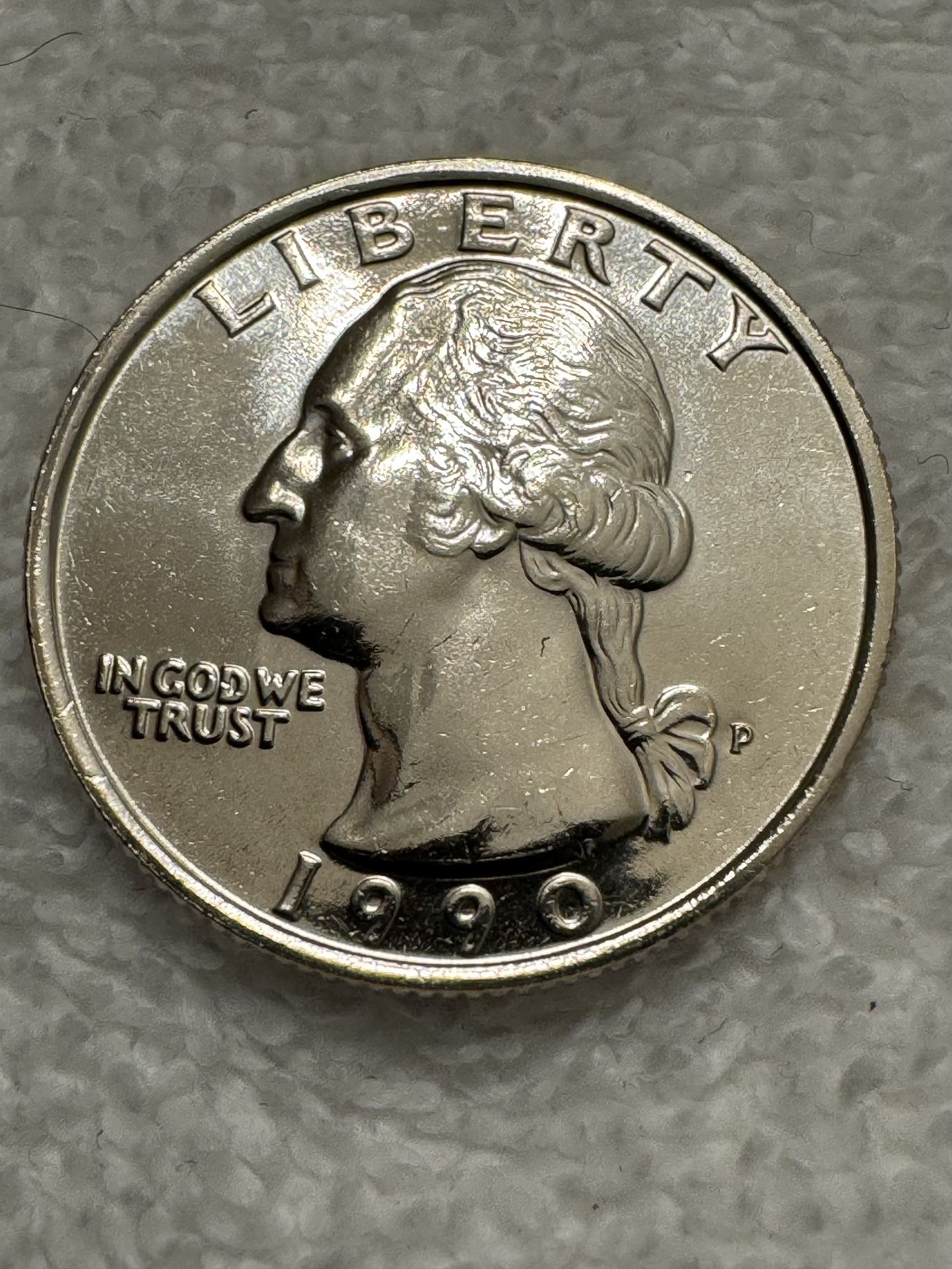 1990 Washington Quarter (BU Gem)