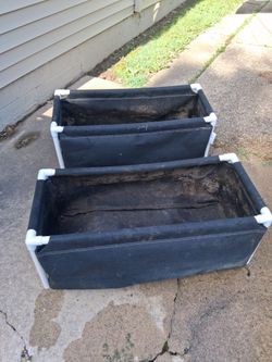 Fabric raised planters