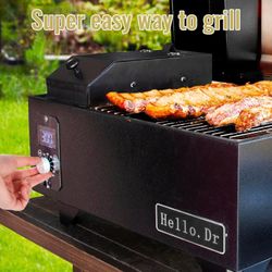 Brand New Hello.Dr Pellet Grill, Portable Pellet Smoker
