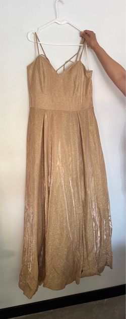 Gold shimmery dress