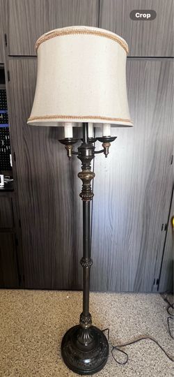 Bronze floor lamp