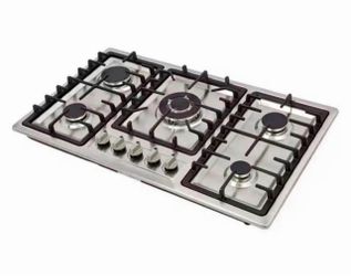 5-Burner Stainless Steel Gas Cooktop
