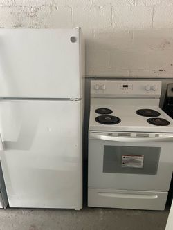 Fridge And Electric Stove