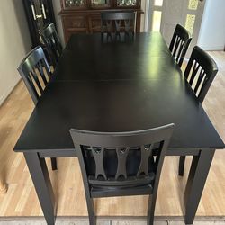 Wooden Table Set with Chairs