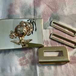 24kt Plated Marines Belt Buckle