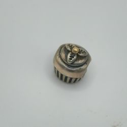 Pandora Two Tone Gold Silver cupcake charm 