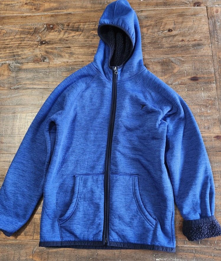 Boys Sweatshirt Zippered Fleece Lined Size 14