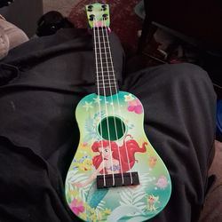 Little mermaid mini guitar