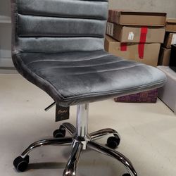 Silver Grey Swivel Chair