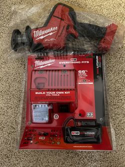 MILWAUKEEM18 FUEL 18V Lithium-Ion Brushless Cordless HACKZALL Reciprocating Saw with One 5.0Ah Battery and Charger