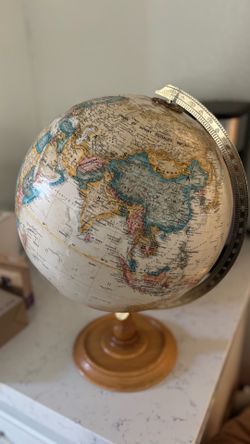 1960s Replogle 12" World Classic Globe on Stand