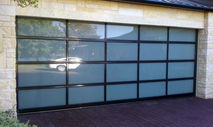 Modern-Glass Garage Doors