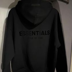 Black Essentials Hoodie