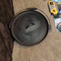 1ftx4in Deep. Cast Iron Skillet 