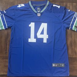 Seattle Seahawks DK Metcalf Embroidered Throwback Adult Large NWT
