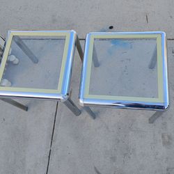 Glass bedroom tables