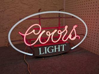 Vintage Coors Light Neon Sign