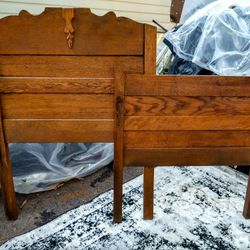Antique solid wood Twin Bed