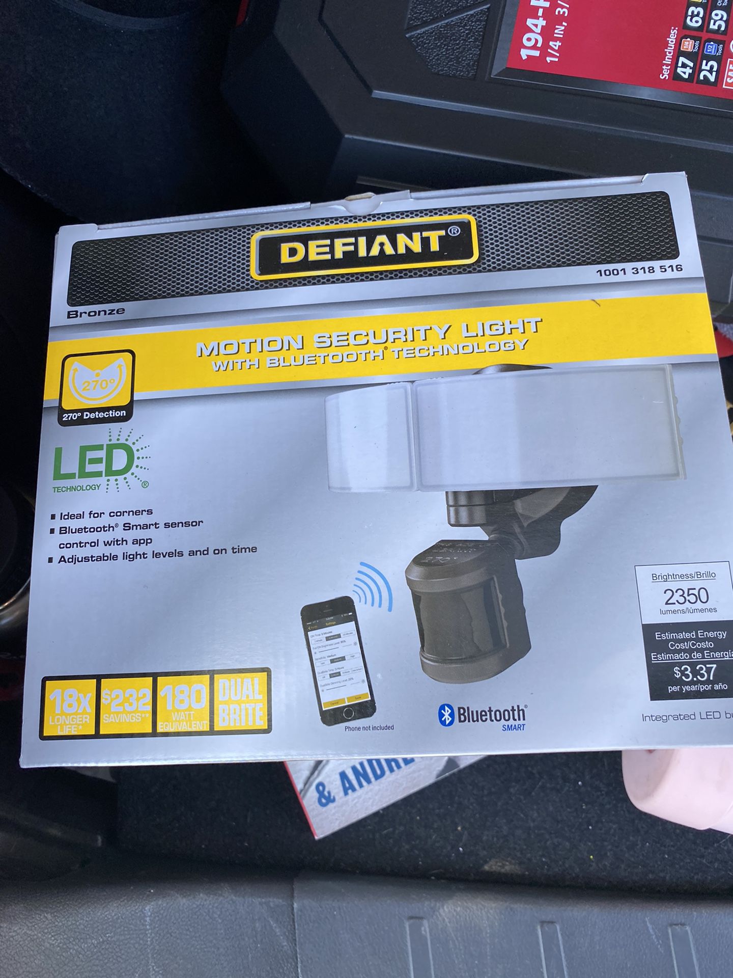 Motion security light brand new
