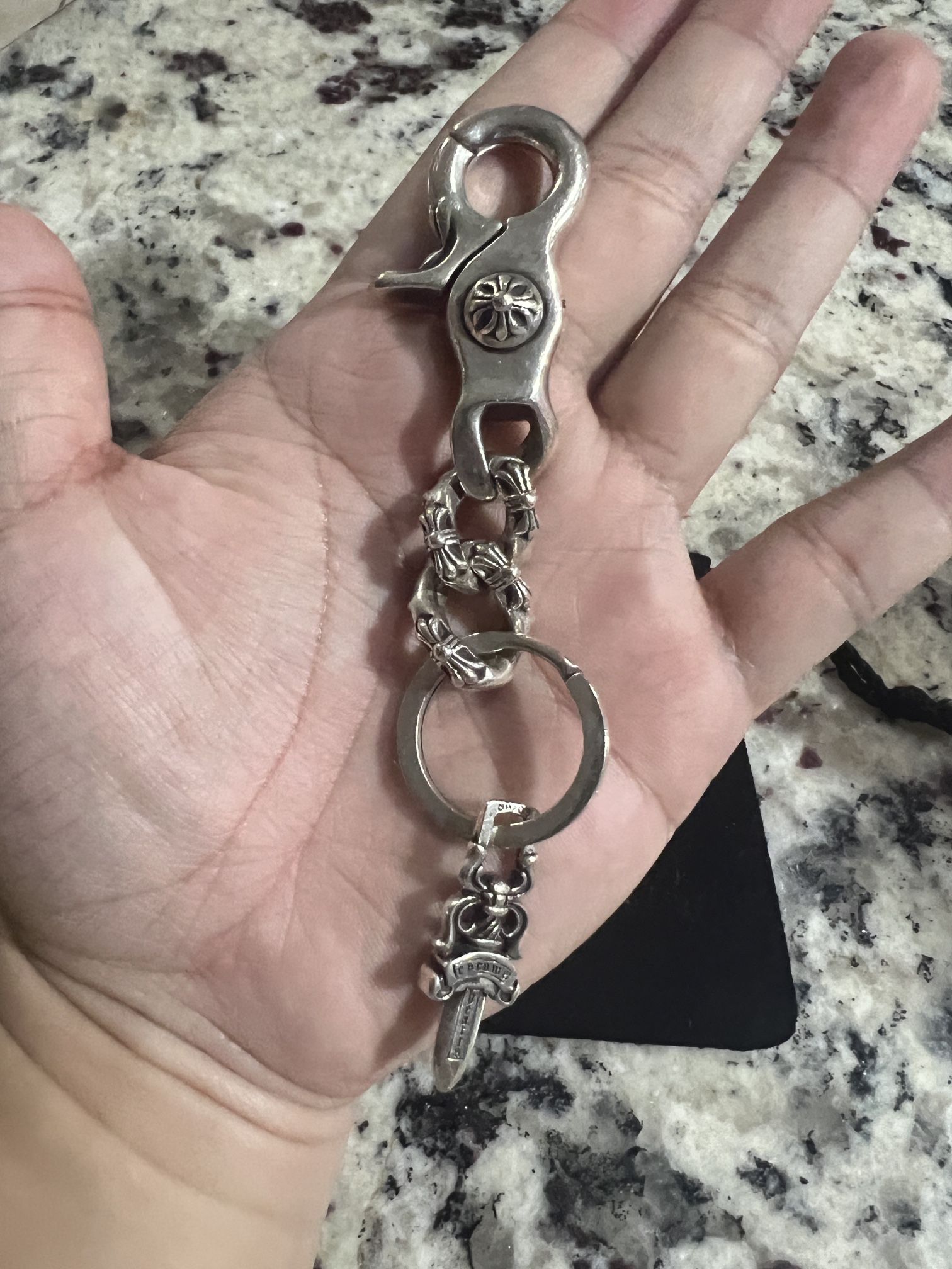 Chrome Hearts Fancy Dagger Keychain