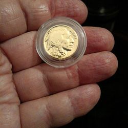 Rare And Vintage 1936 Golden Indian Head/Buffalo Nickel