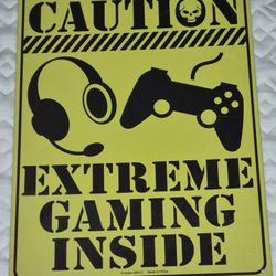 Metal Gaming Sign