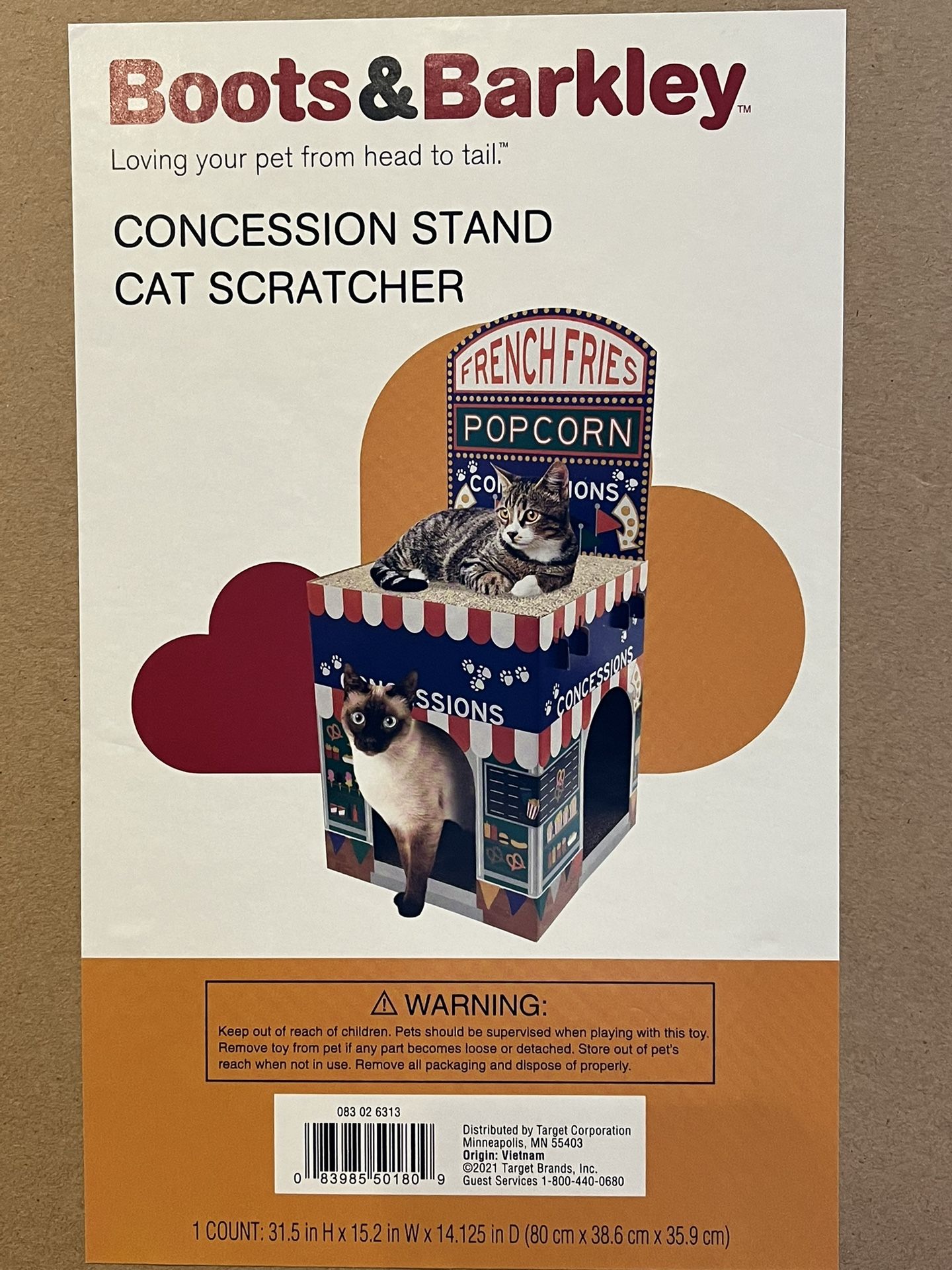 Boots & Barkley Concession Stand Cat Scratcher