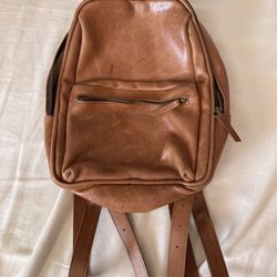 Leather Mini Backpack 