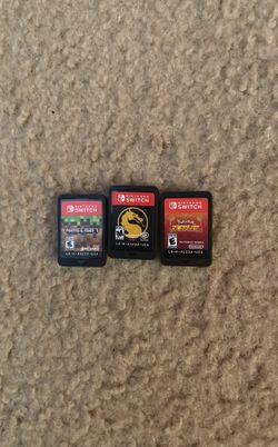 nintendo games pokémon scarlet, mortal combat, and minecraft